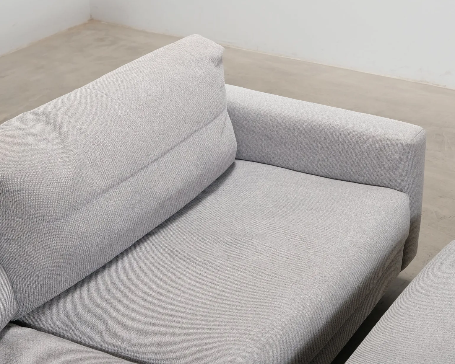 Adea Rest 3-sits soffa med fotpall grå