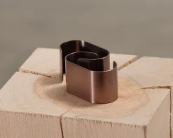 Aida Raw servetthållare roséguld, set om 4
