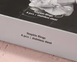 Aida Raw servetthållare stål, set om 4