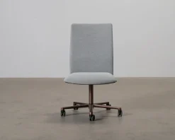 Arper Kinesit Met skrivbordstol grå / brun