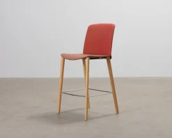 Arper Mixu barstol röd / brun