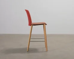 Arper Mixu barstol röd / brun