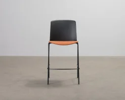 Arper Mixu barstol svart / orange