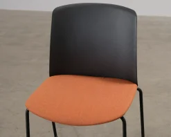 Arper Mixu barstol svart / orange