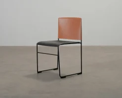 Arper Stacy stol svart / orange