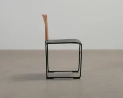Arper Stacy stol svart / orange