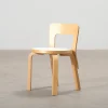 Artek N65 barnstol björk / vit laminat