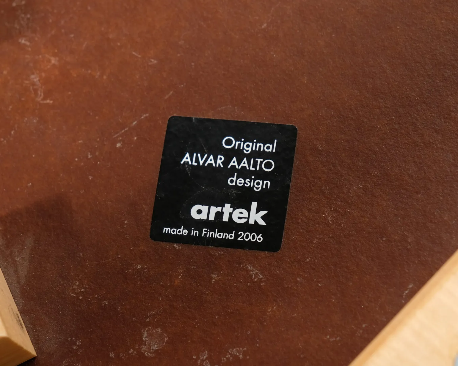Artek N65 barnstol björk / vit laminat