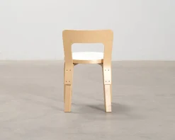 Artek N65 barnstol björk / vit laminat