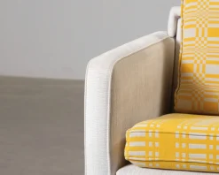 Artek 550 3-sits bäddsoffa ljusgrå / gul