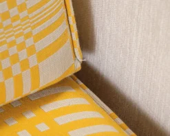 Artek 550 3-sits bäddsoffa ljusgrå / gul