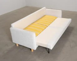 Artek 550 3-sits bäddsoffa ljusgrå / gul