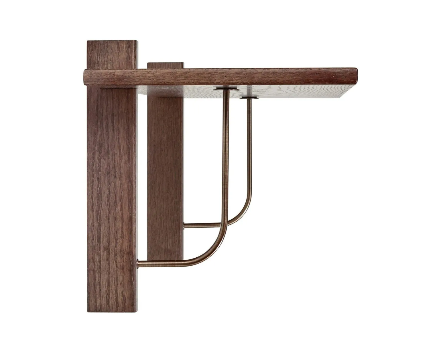 Audo Copenhagen Corbel vägghylla 100 cm Dark Stained Oak