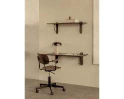 Audo Copenhagen Corbel vägghylla 100 cm Dark Stained Oak