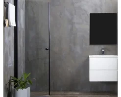 Bathlife Mångsidig duschdörr 45° svart