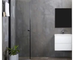 Bathlife Mångsidig duschdörr 45° svart