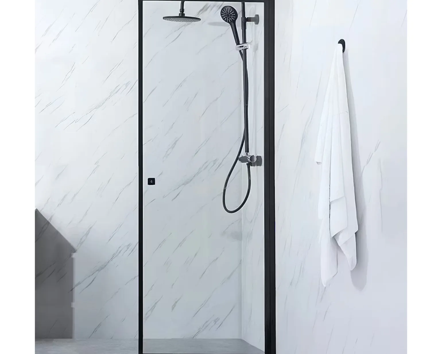 Bathlife Profil duschdörr svart