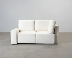 Bella 3-sits bäddsoffa med divan vit