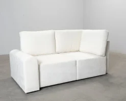 Bella 3-sits bäddsoffa med divan vit