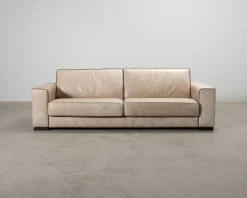 Boknäs 2,5-sits lädersoffa beige