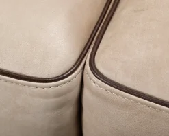 Boknäs 2,5-sits lädersoffa beige