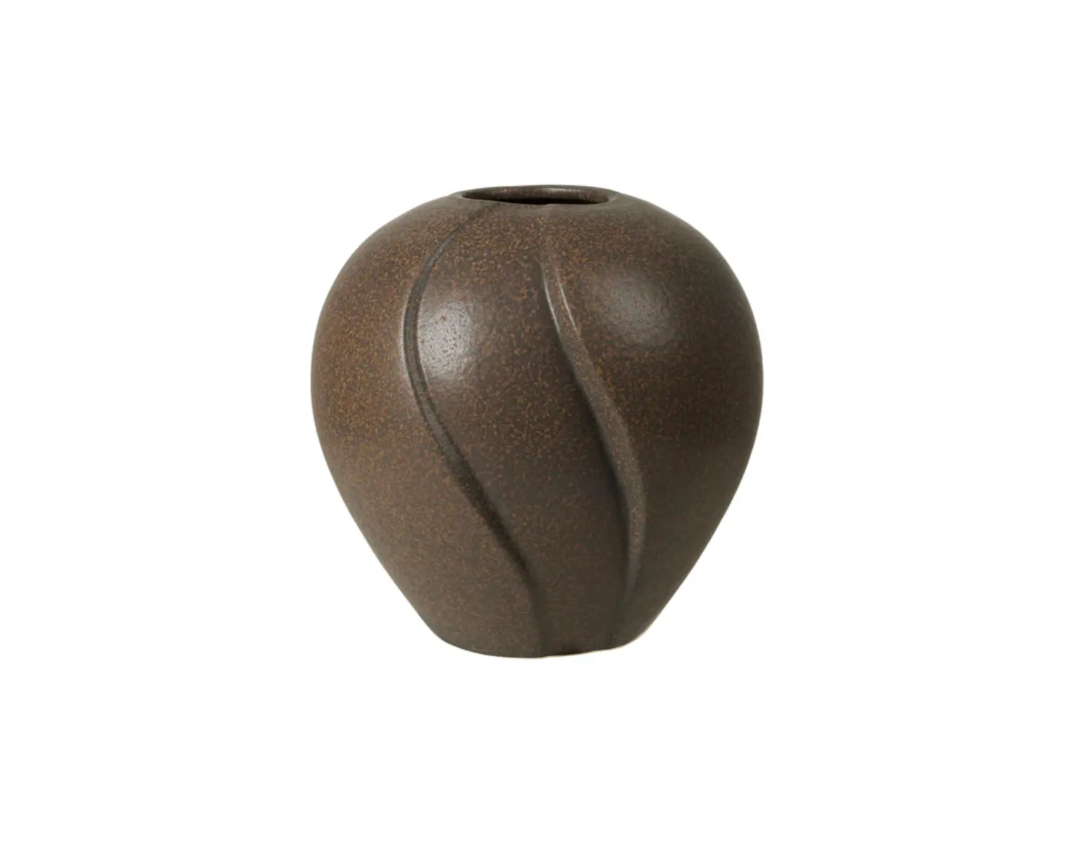 Broste Copenhagen Leda vas antique brown