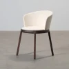Capdell Aro stol naturvit / mörkbrun