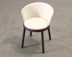 Capdell Aro stol naturvit / mörkbrun