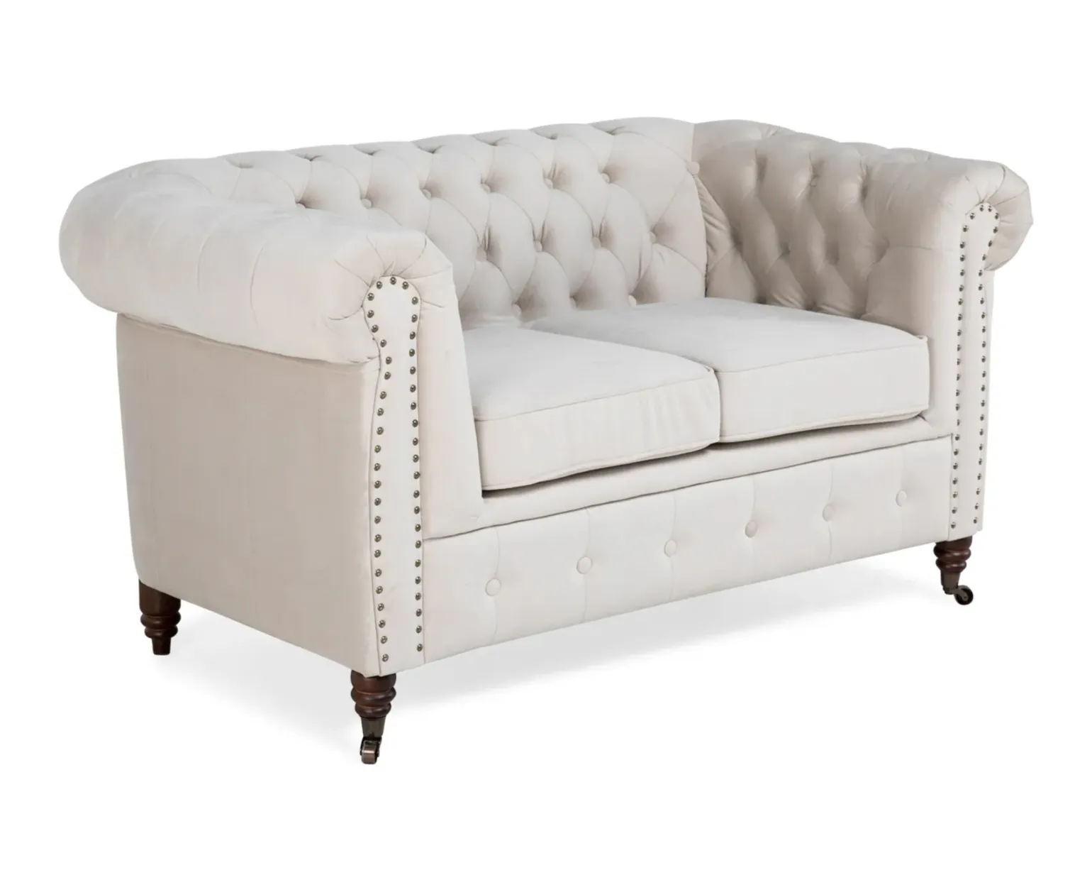 Chesterfield Deluxe 2-sits soffa beige
