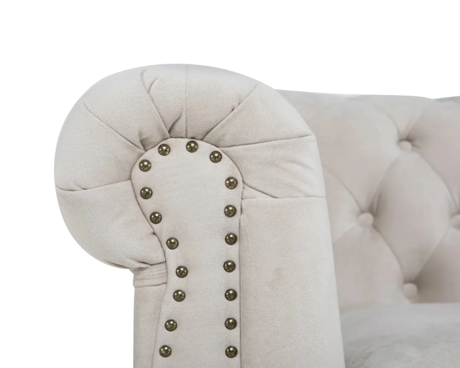 Chesterfield Deluxe 2-sits soffa beige