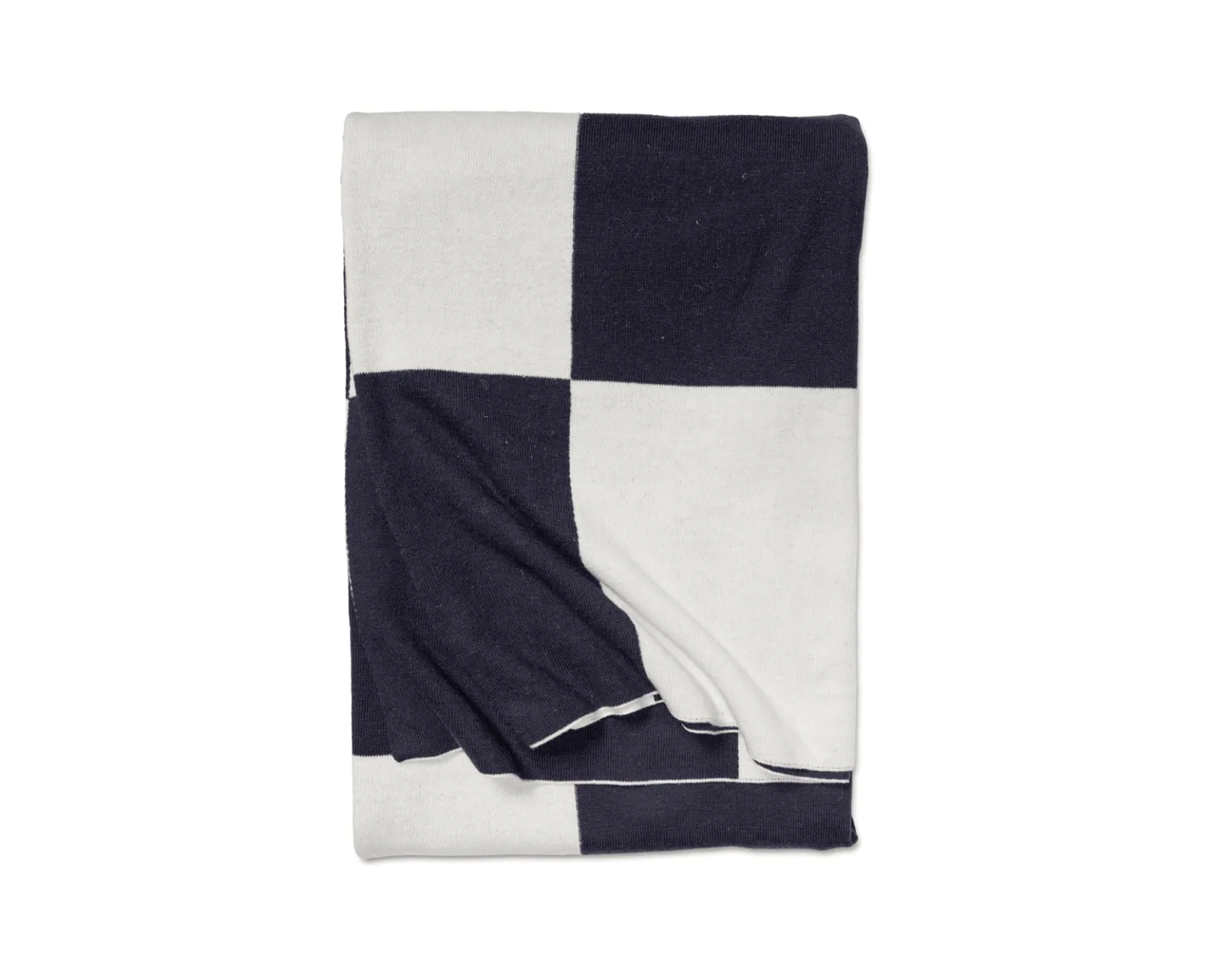 Classic Collection Pläd Square filt 130 x 170 cm mörkblå