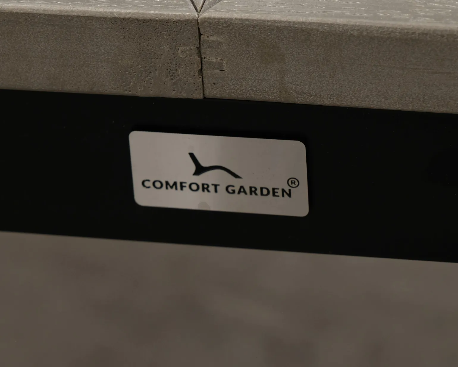 Comfort Garden Monaco utebord grå / svart