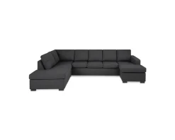 Crazy U-soffa med divan grå
