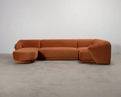 CXL by Christian Lacroix Louis hörnsoffa med divan terrakotta