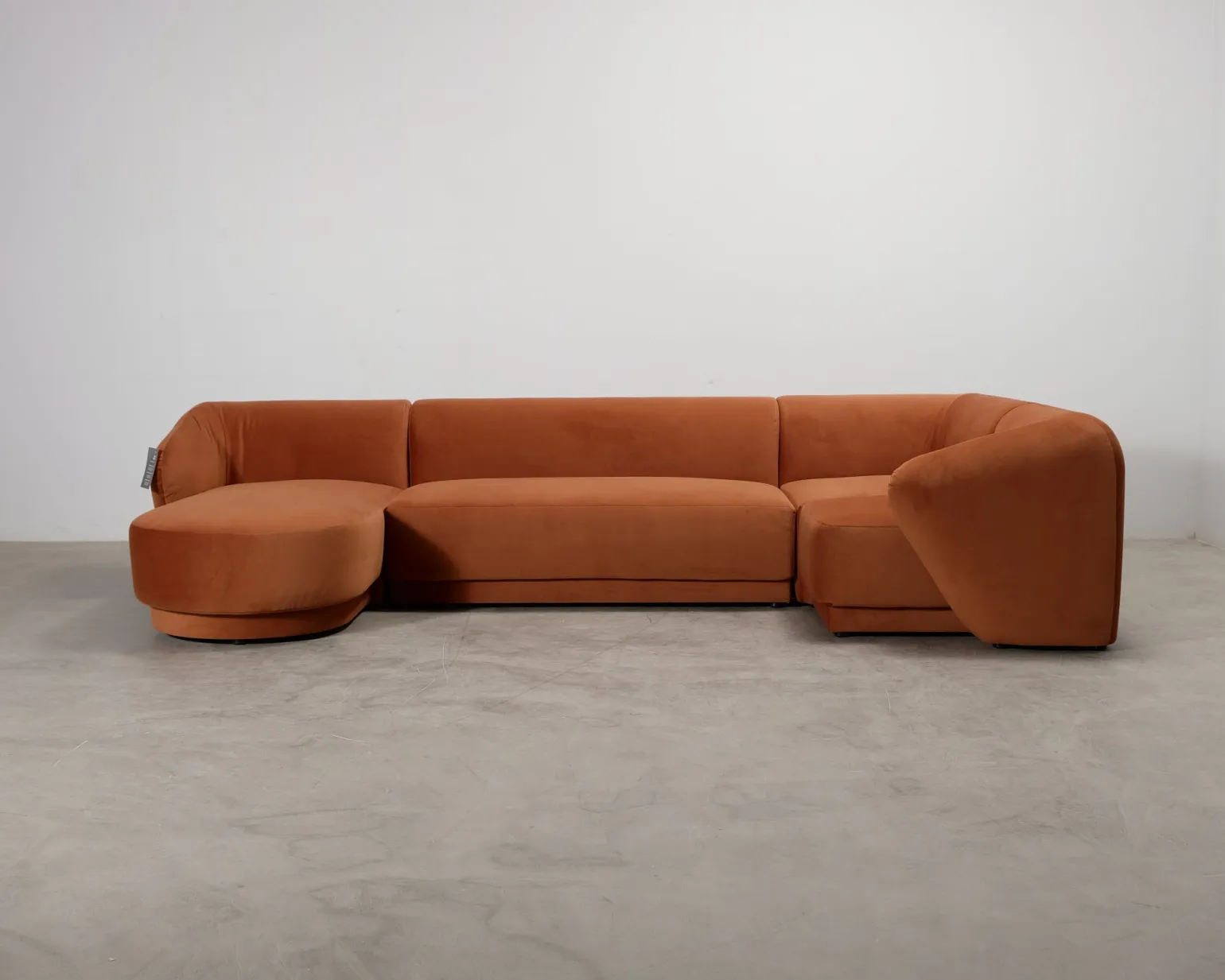 CXL by Christian Lacroix Louis hörnsoffa med divan terrakotta