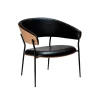 Dan-Form Crib loungestol svart / ek
