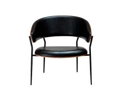 Dan-Form Crib loungestol svart / ek