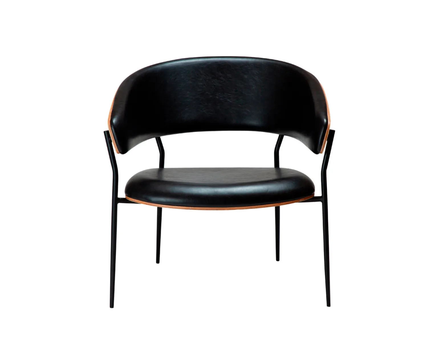 Dan-Form Crib loungestol svart / ek