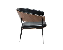 Dan-Form Crib loungestol svart / valnöt