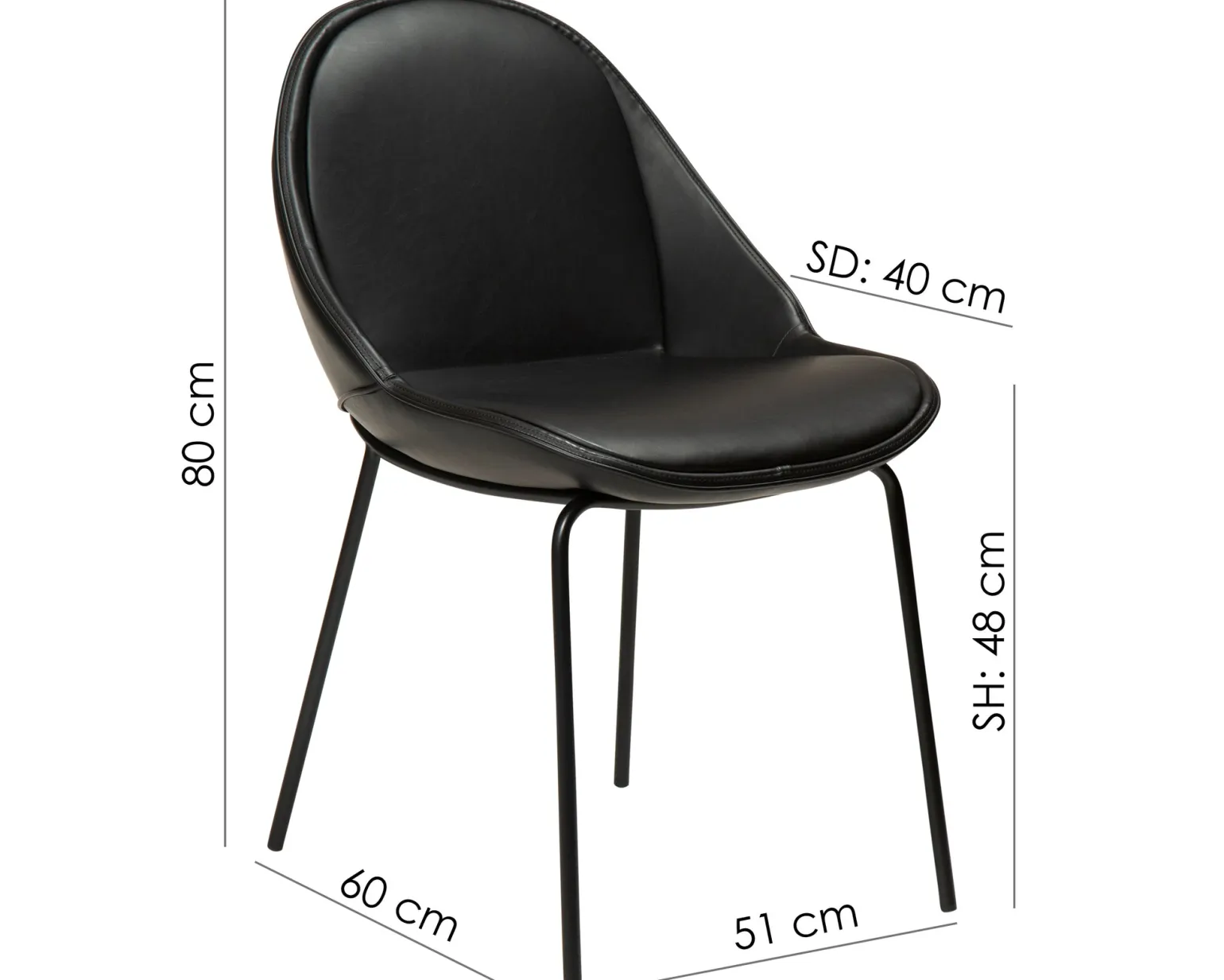 Dan-Forn Arch stol svart