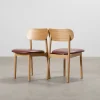 Decotique Elephant stol ek / läder, set om 2
