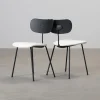 Decotique Habit matstol svart / vit, set om 2