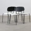 Decotique Note matstol svart / vit, set om 4