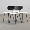 Decotique Note matstol svart / vit, set om 4