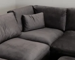Dubai U-soffa grå