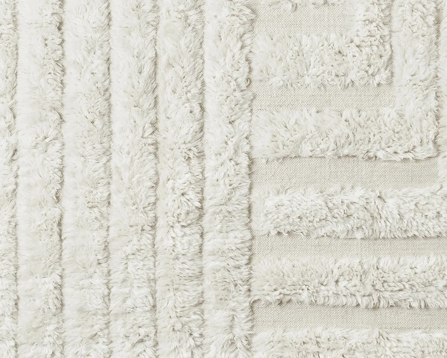 Dusty Deco Shaggy Labyrinth ullmatta 200 x 300 cm naturvit