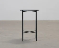 FeelDesign Bistro sidobord ø 38 cm grå marmor