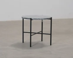 FeelDesign Bistro soffbord ø 44 cm grå marmor