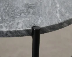 FeelDesign Bistro soffbord ø 44 cm grå marmor