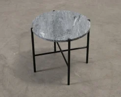 FeelDesign Bistro soffbord ø 44 cm grå marmor